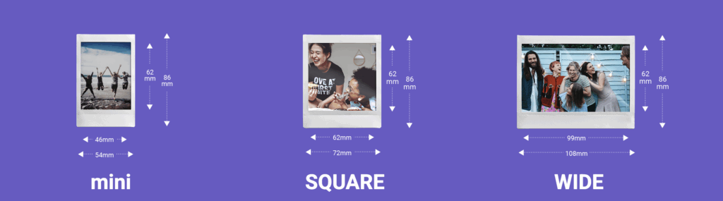 The Different Instax Film Formats Mini Square And Wide