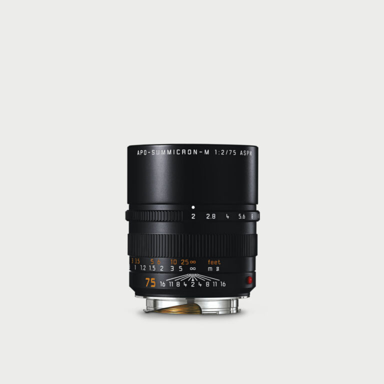 Leica Apo Summicron M 75mm F 2 Asph Black Lens