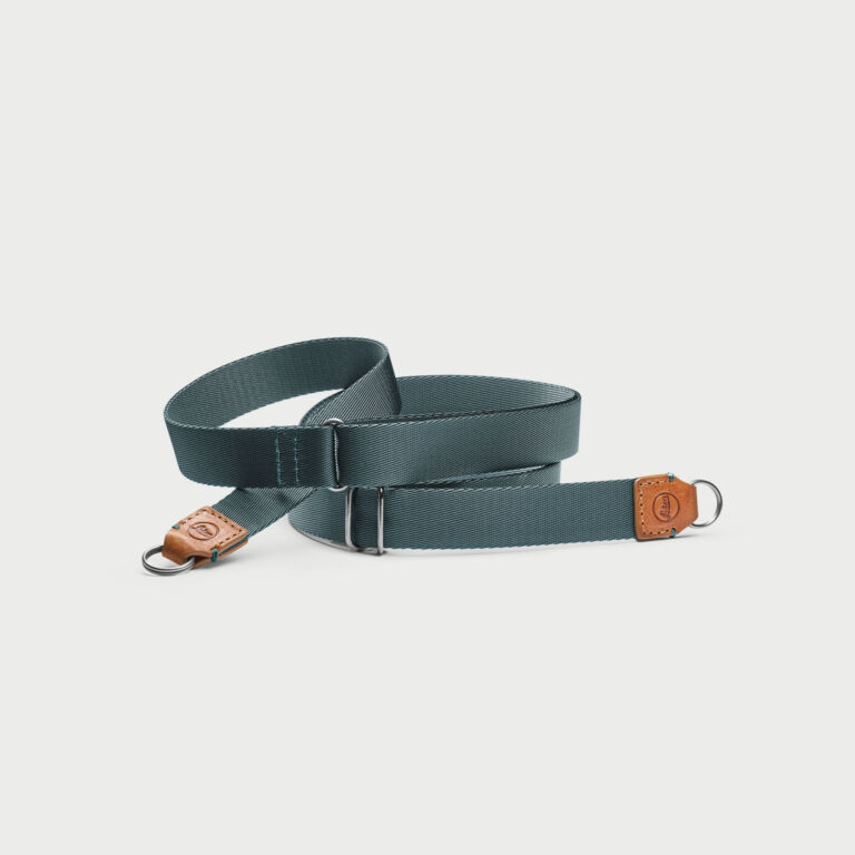 Leica Carryingcarrying Strap Cognac Petrol