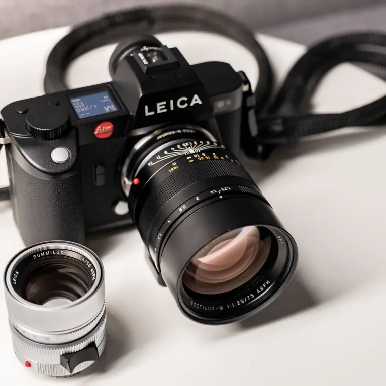 Leica Noctilux M 75mm F 1 25 Asph Black Lens