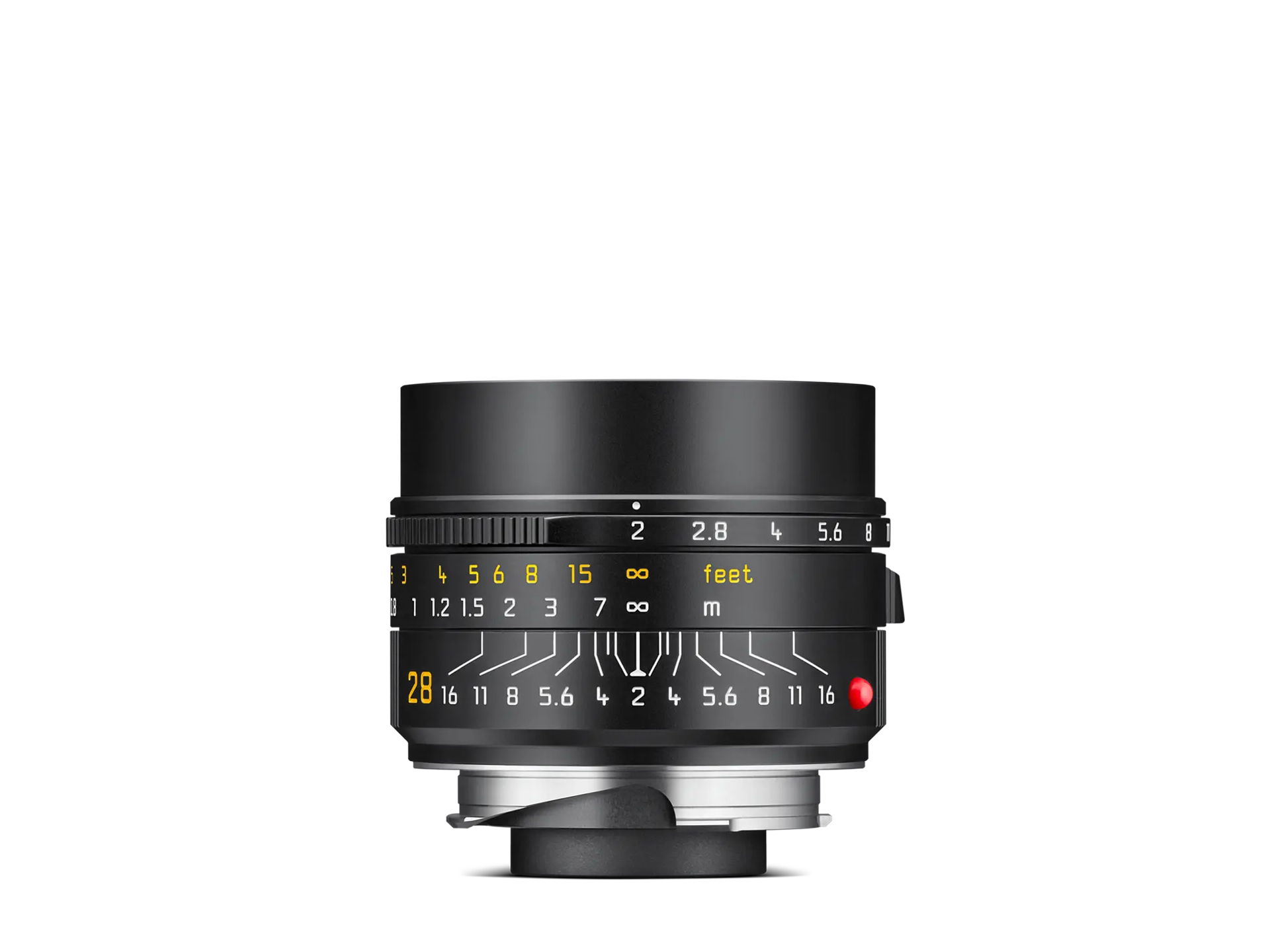 Leica Summicron M 28mm F 2 Asph Black Lens