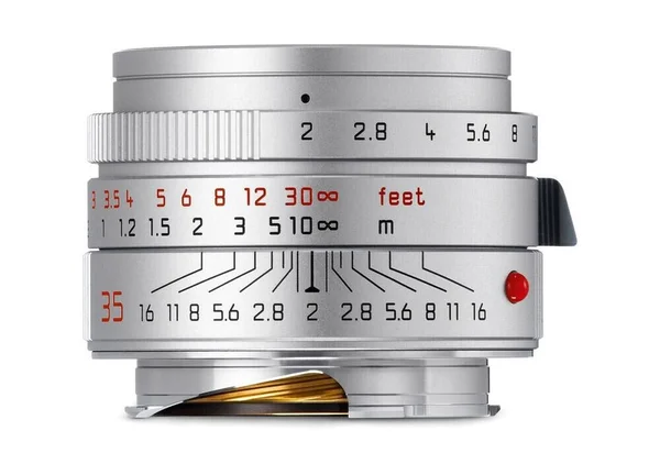 Leica Summicron M 35mm F 2 Asph Silver Lens