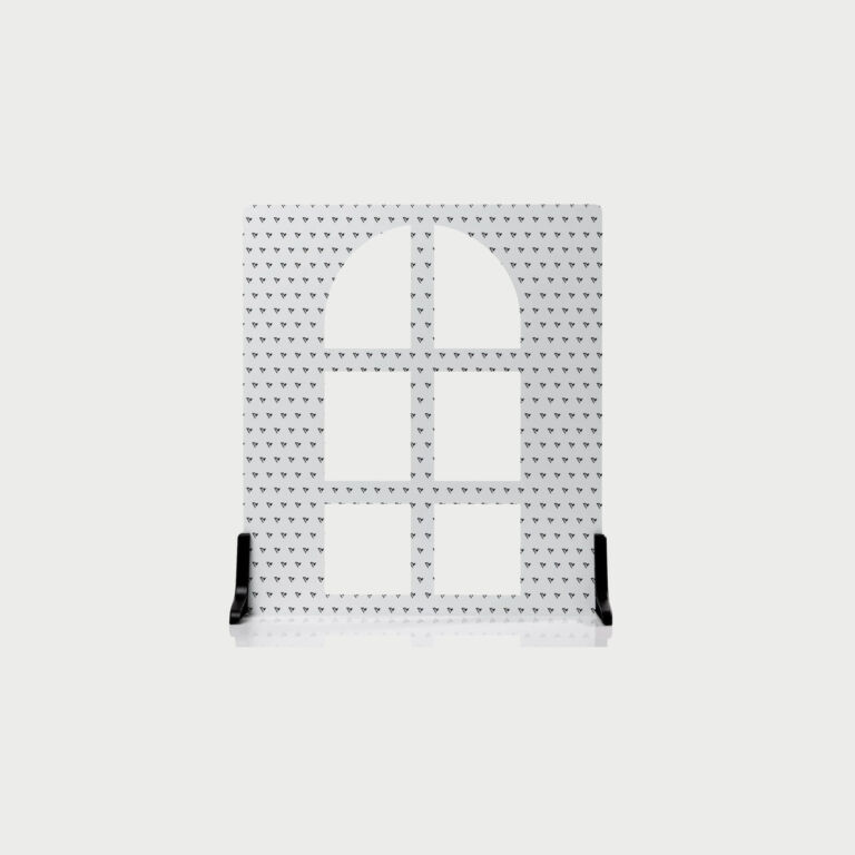 V Flat Shadow Board Arched Window
