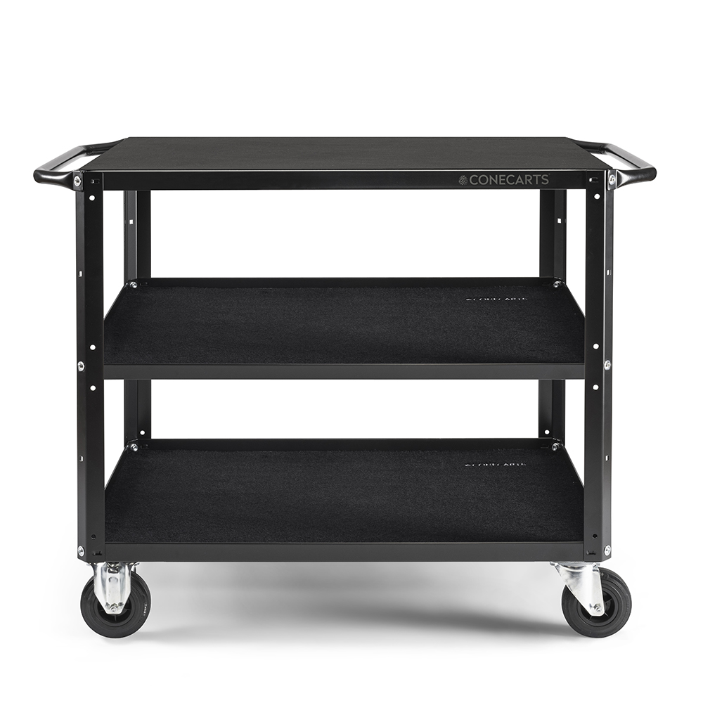 Conecarts Large Cart Workstation Version 3 Shelves