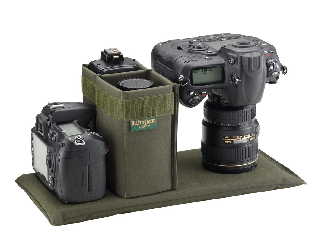 Billingham 335 Mkii Camera Bag Green Fibrenyte Brown Leather