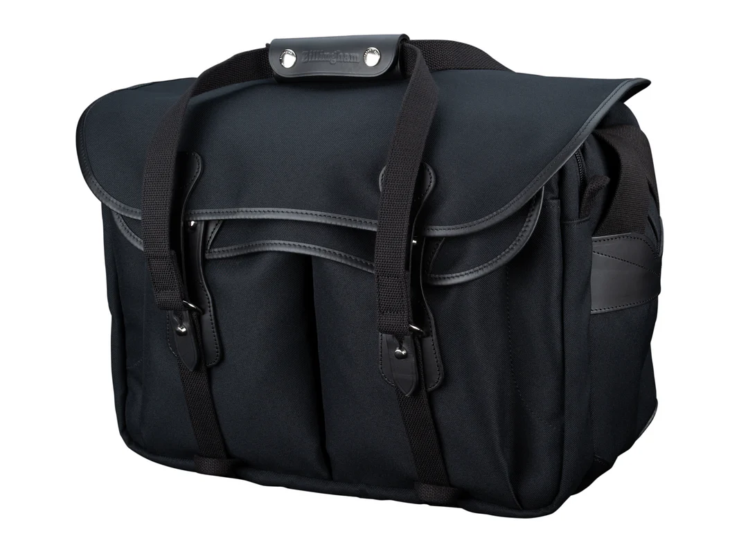 Billingham 445 Mkii Camera Bag Black Fibrenyte Black Leather