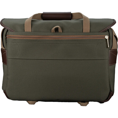 Billingham 445 Mkii Camera Bag Green Fibrenyte Brown Leather