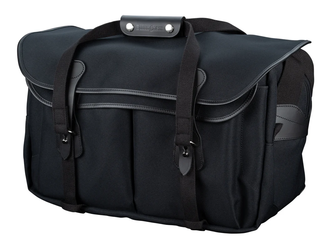 Billingham 555 Mkii Camera Bag Black Fibrenyte Black Leather