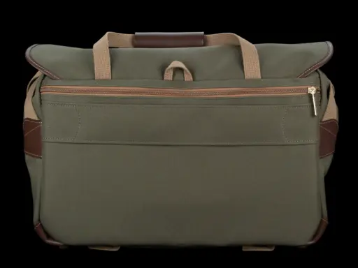 Billingham 555 Mkii Camera Bag Green Fibrenyte Brown Leather