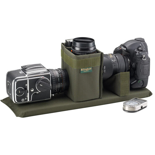Billingham 555 Mkii Camera Bag Khaki Canvas Tan Leather