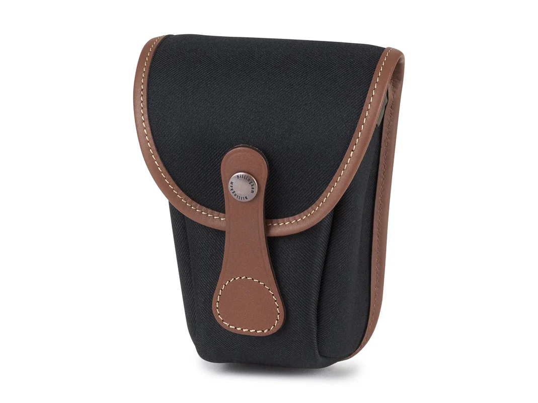 Billingham Avea 7 End Pockets Black Canvas Brown Leather