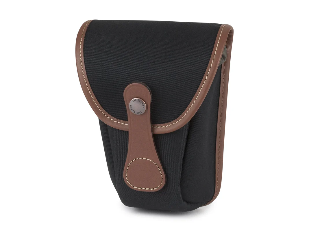 Billingham Avea 7 End Pockets Black Canvas Brown Leather