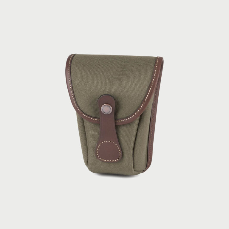 Billingham Avea 7 End Pockets Green Fibrenyte Brown Leather