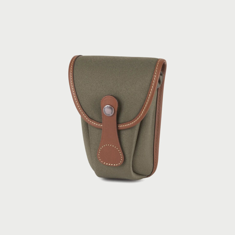 Billingham Avea 7 End Pockets Green Fibrenyte Tan Leather