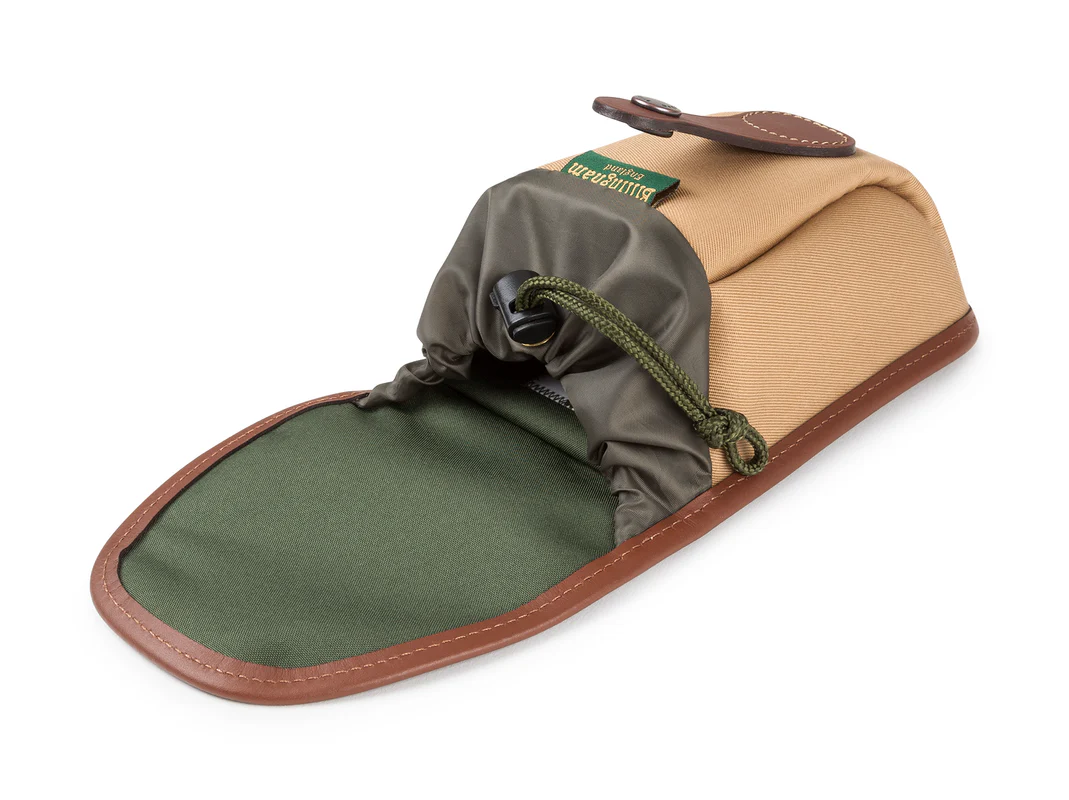 Billingham Avea 7 End Pockets Khaki Canvas Tan Leather