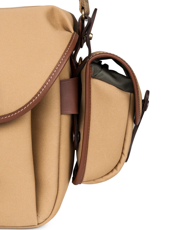 Billingham Avea 7 End Pockets Khaki Canvas Tan Leather
