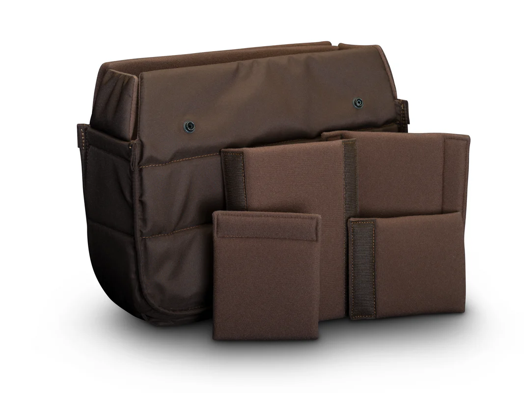 Billingham Eventer Mkii Camera Bag Blue Canvas Brown Leather