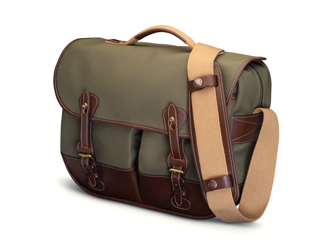 Billingham Eventer Mkii Camera Bag Green Fibrenyte Brown Leather