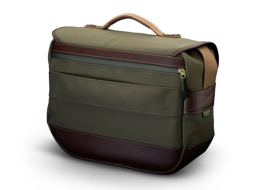 Billingham Eventer Mkii Camera Bag Green Fibrenyte Brown Leather