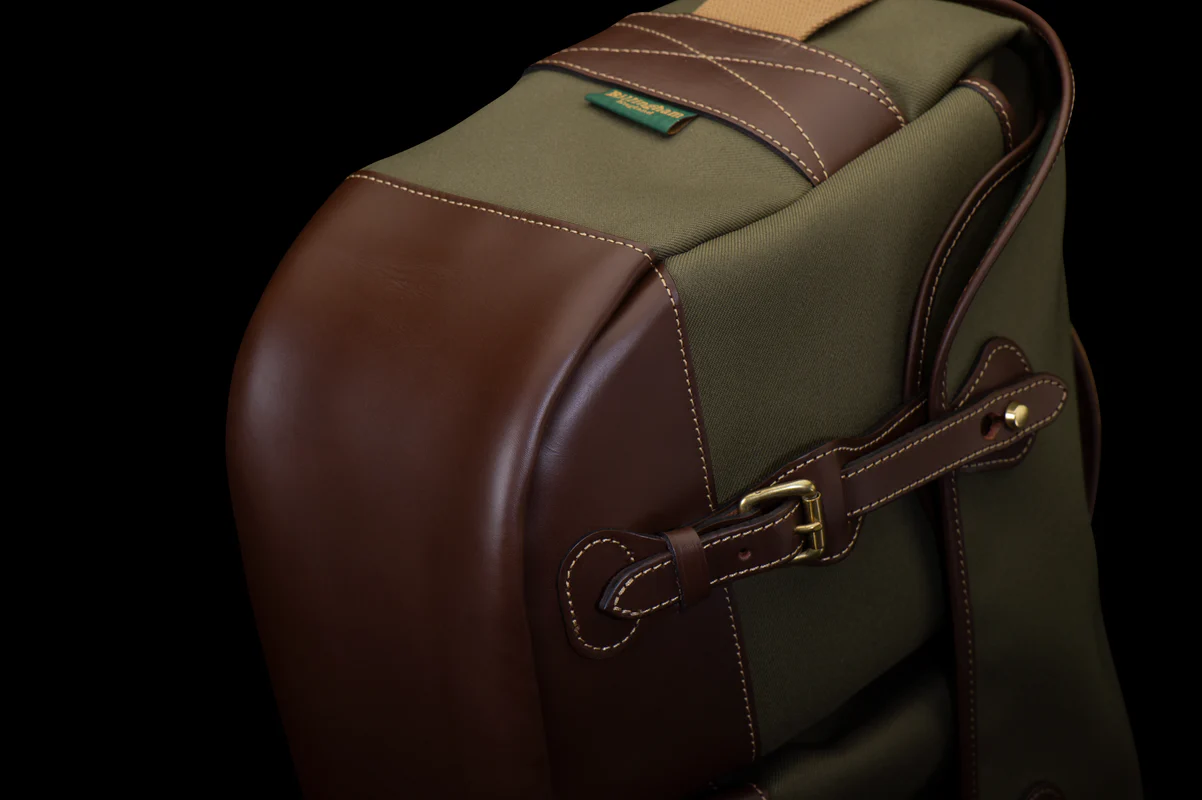 Billingham Eventer Mkii Camera Bag Green Fibrenyte Brown Leather