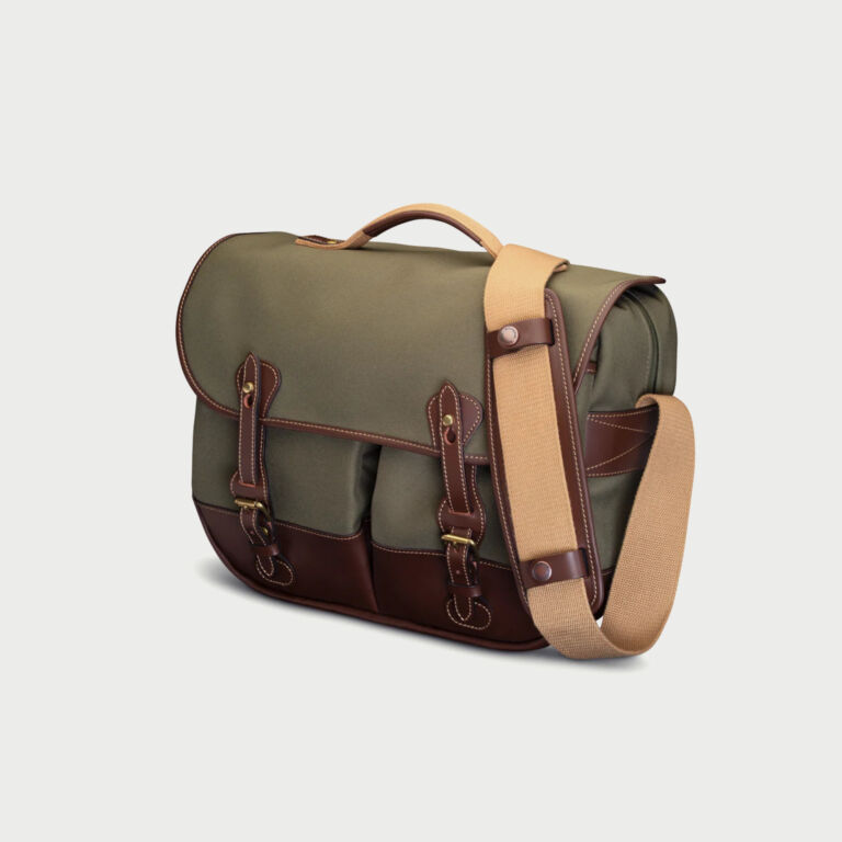 Billingham Eventer Mkii Camera Bag Green Fibrenyte Brown Leather