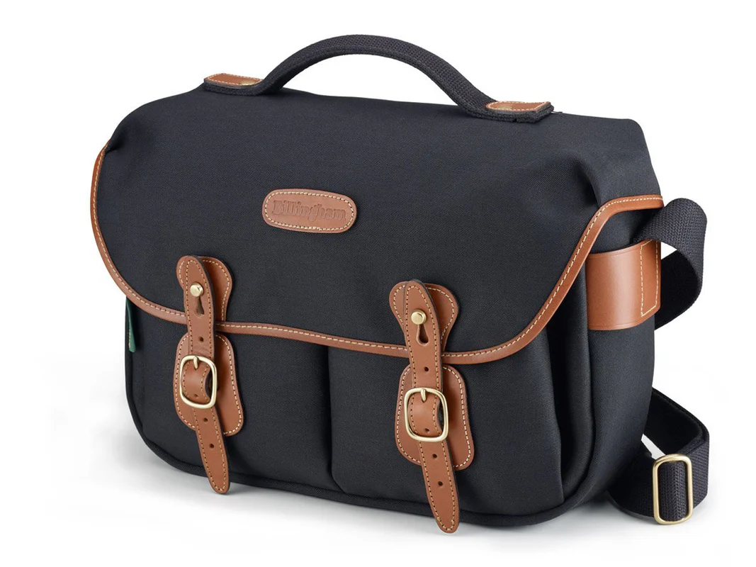 Billingham Hadley Pro Camera Bag Black Canvas Brown Leather