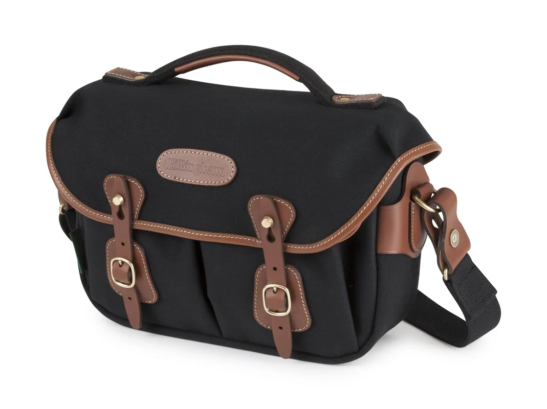 Billingham Hadley Small Pro Camera Bag Black Canvas Tan Leather