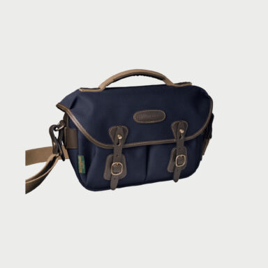 Billingham Hadley Small Pro Camera Bag Blue Canvas Brown Leather