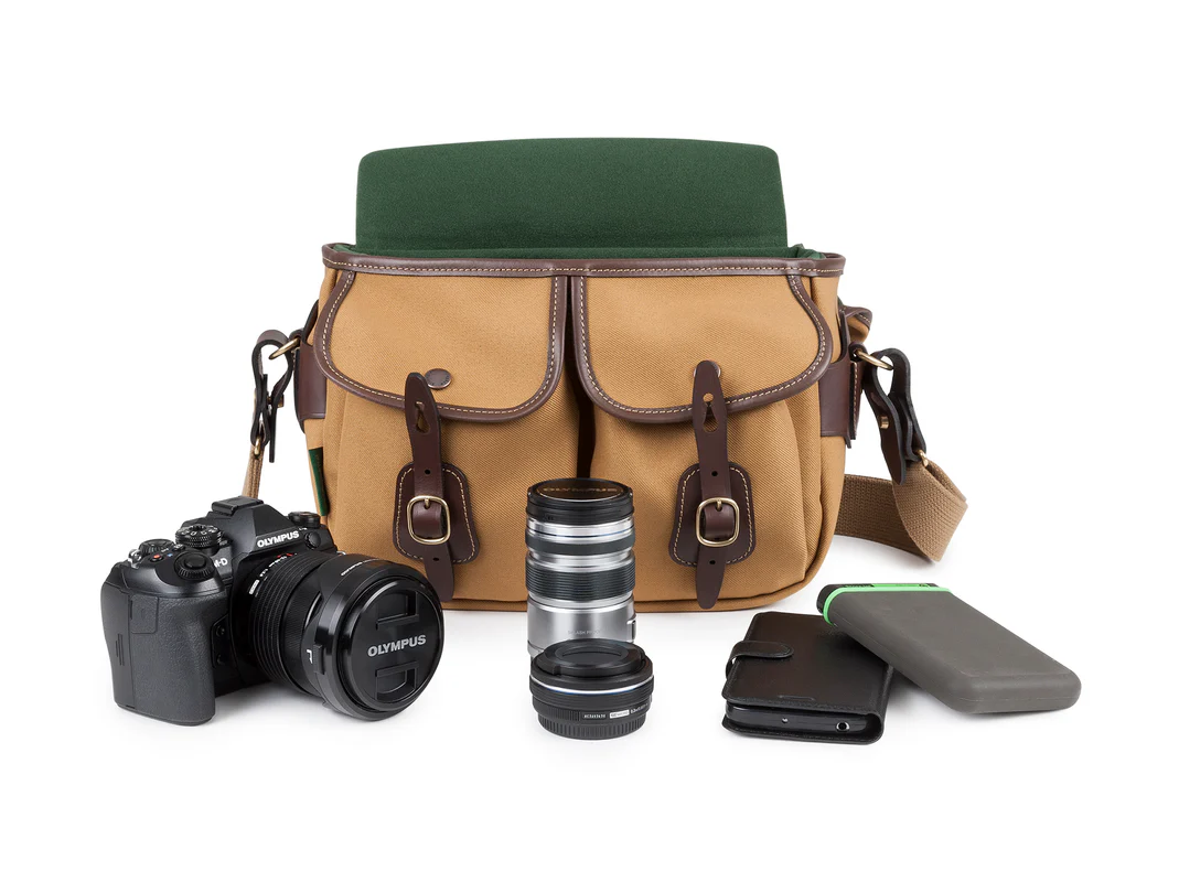 Billingham Hadley Small Pro Camera Bag Khaki Fibrenyte Brown Leather