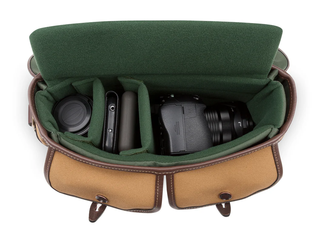 Billingham Hadley Small Pro Camera Bag Khaki Fibrenyte Brown Leather