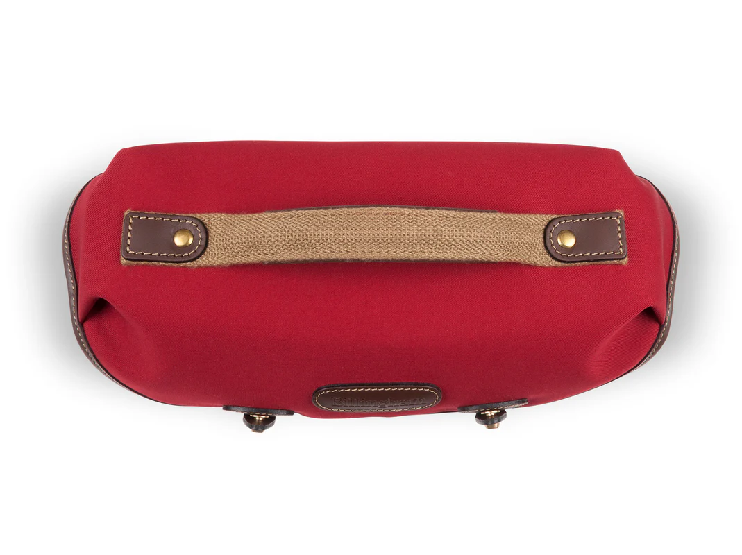 Billingham Hadley Small Pro Camera Bag Red Canvas Brown Leather