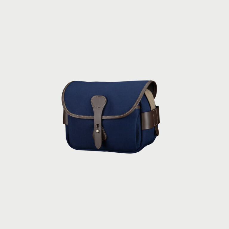 Billingham S2 Camera Bag Blue Canvas Brown Leather