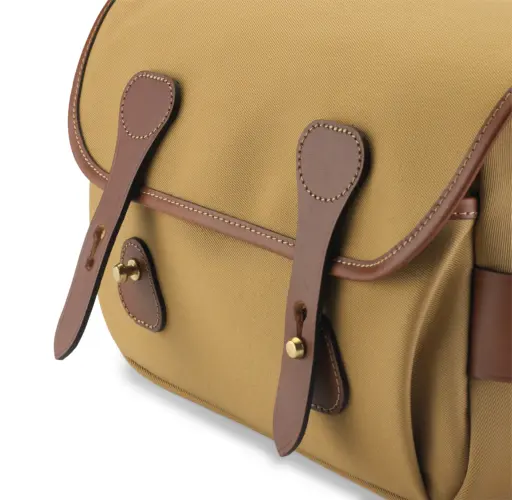 Billingham S3 Camera Bag Green Fibrenyte Brown Leather