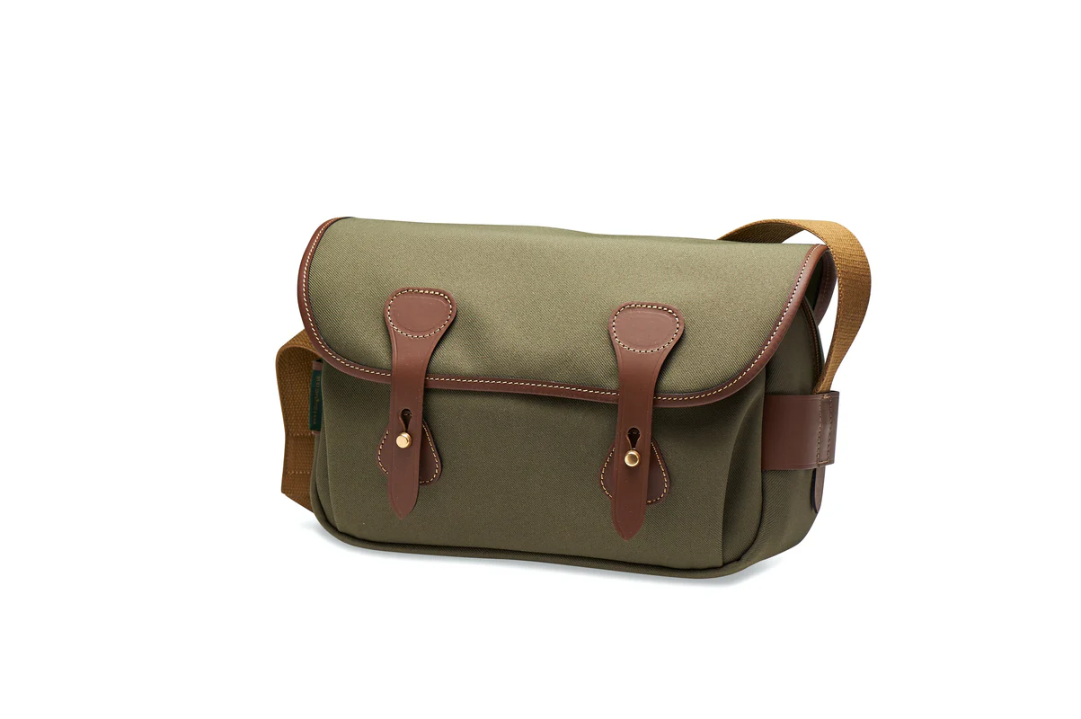 Billingham S3 Camera Bag Green Fibrenyte Brown Leather