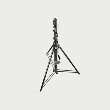 Manfrotto Geared Wind Up Stand With Safety Release Cable Black Chrome