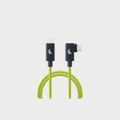 Angelbird Usb C 4 0 Solid Flex Right Angle Cable Lime 1m