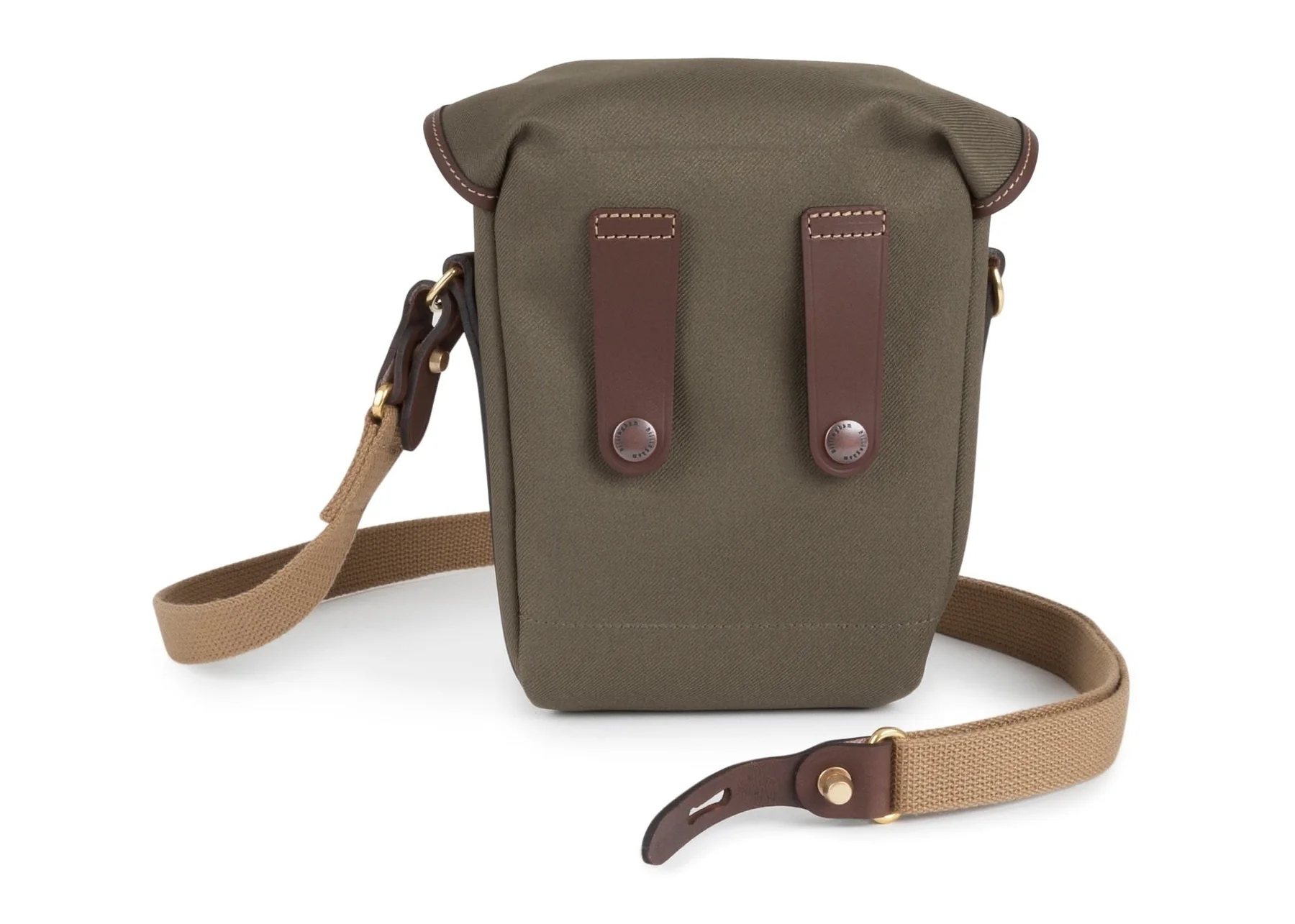 Billingham Galbin 10 Binocular Case Green Fibrenyte Brown Leather