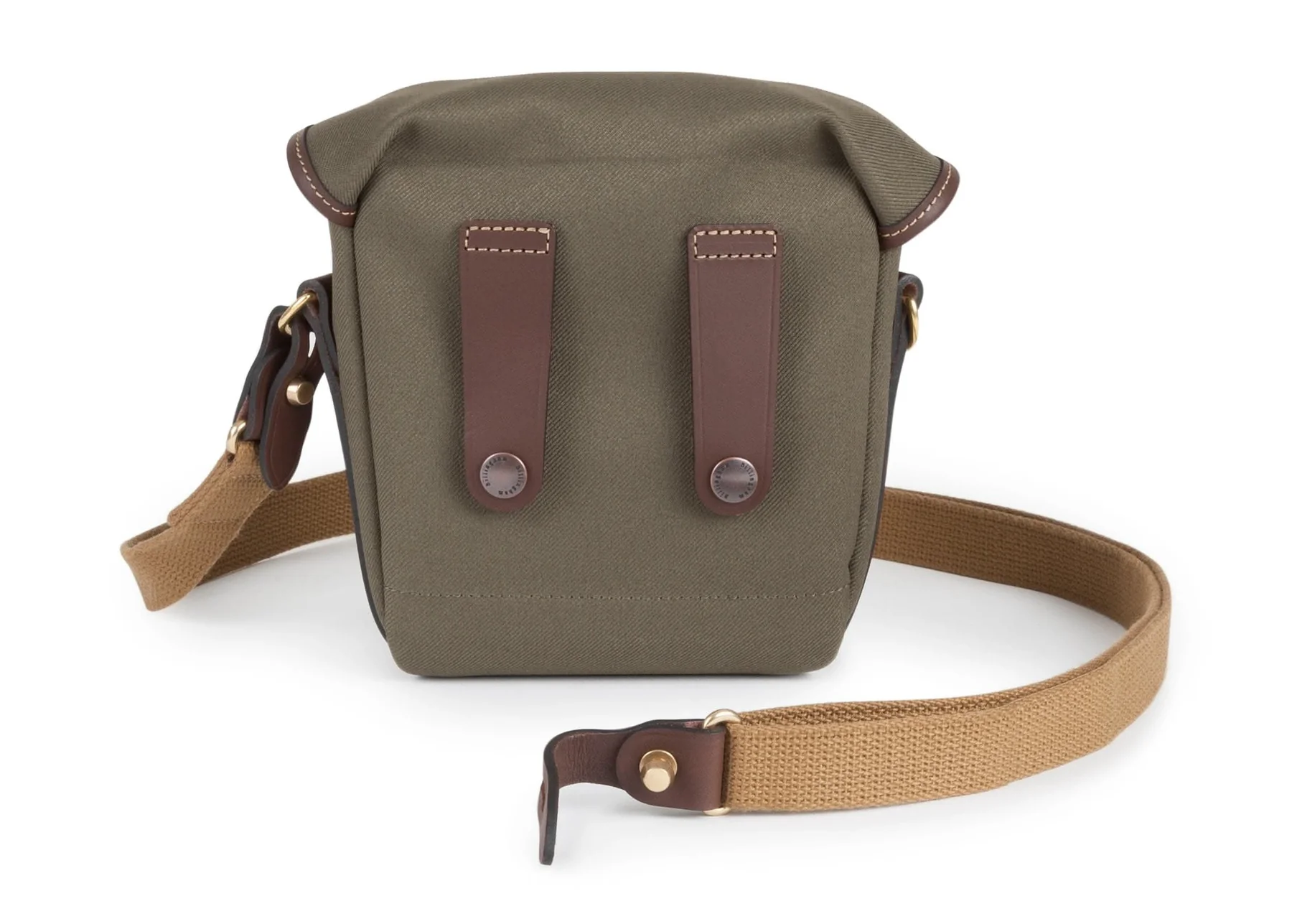 Billingham Galbin 8 Binocular Case Green Fibrenyte Brown Leather