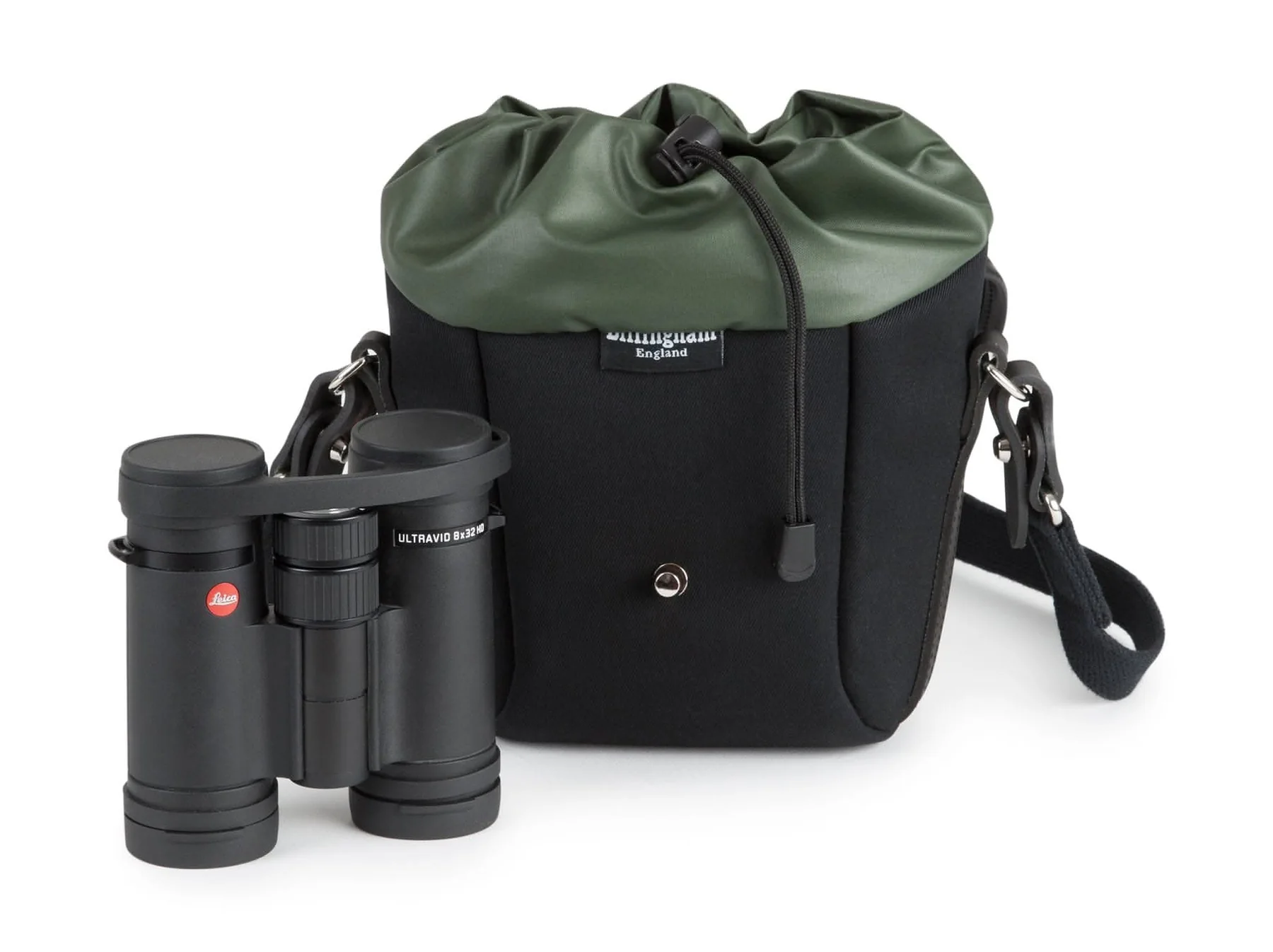 Galbin 8 Binocular Case Black Fibrenyte Black Leather