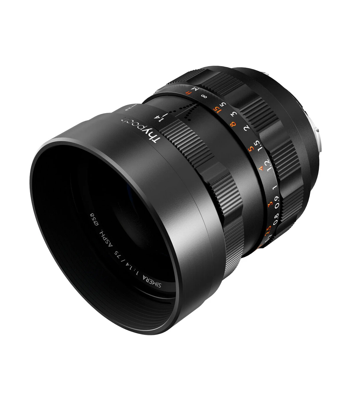 Simera 75mm F 1 4 M Mount Black