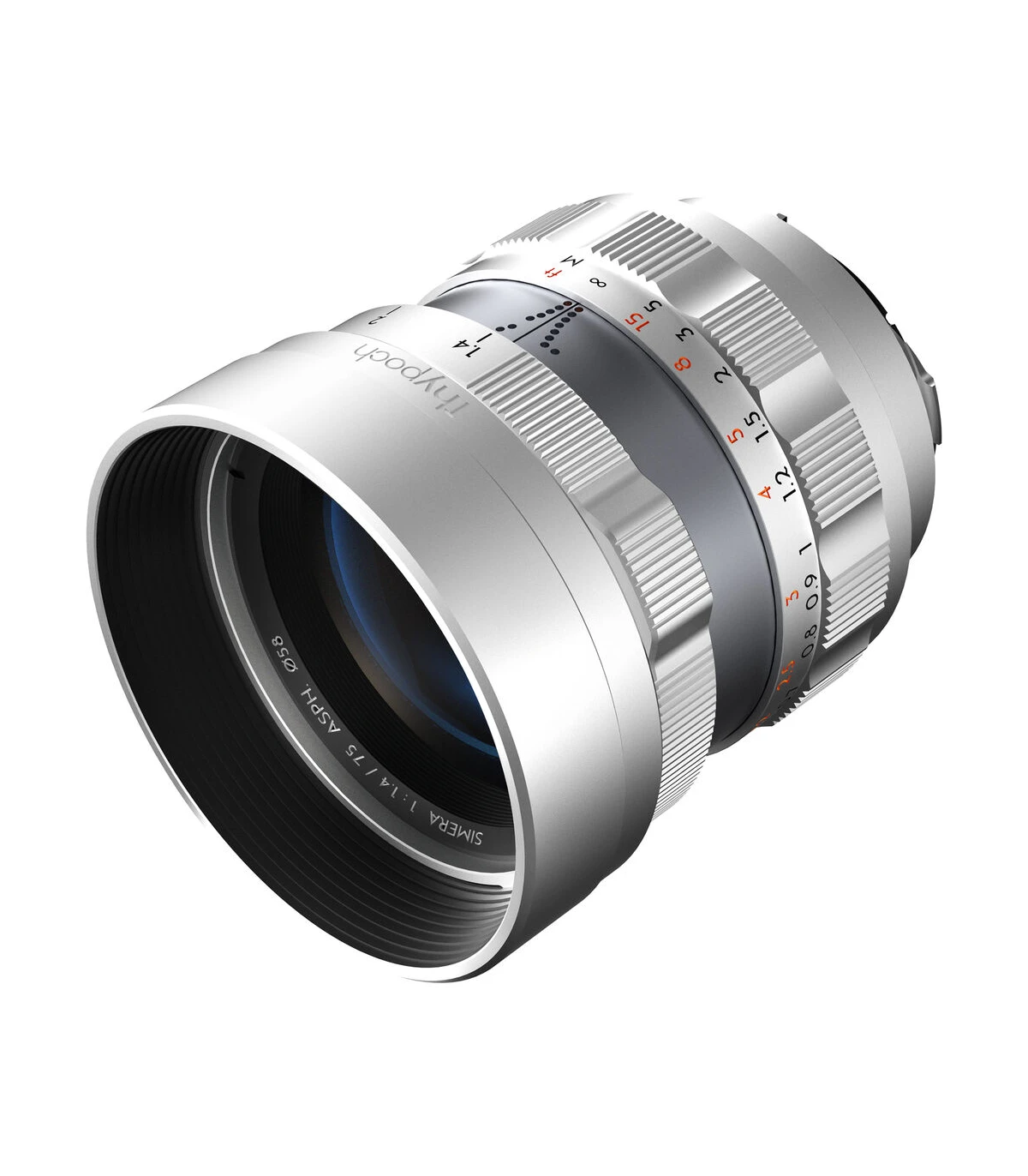 Thypoch Simera 75mm F 1 4 M Mount Silver