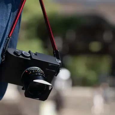 Camera Strap Black Red Acam 320a Bkre