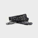 Leica Carrying Strap Flat Braided Rayon Leather Cord Black