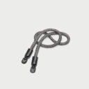 Leica Carrying Strap Round Braided Rayon Leather Cord Black White