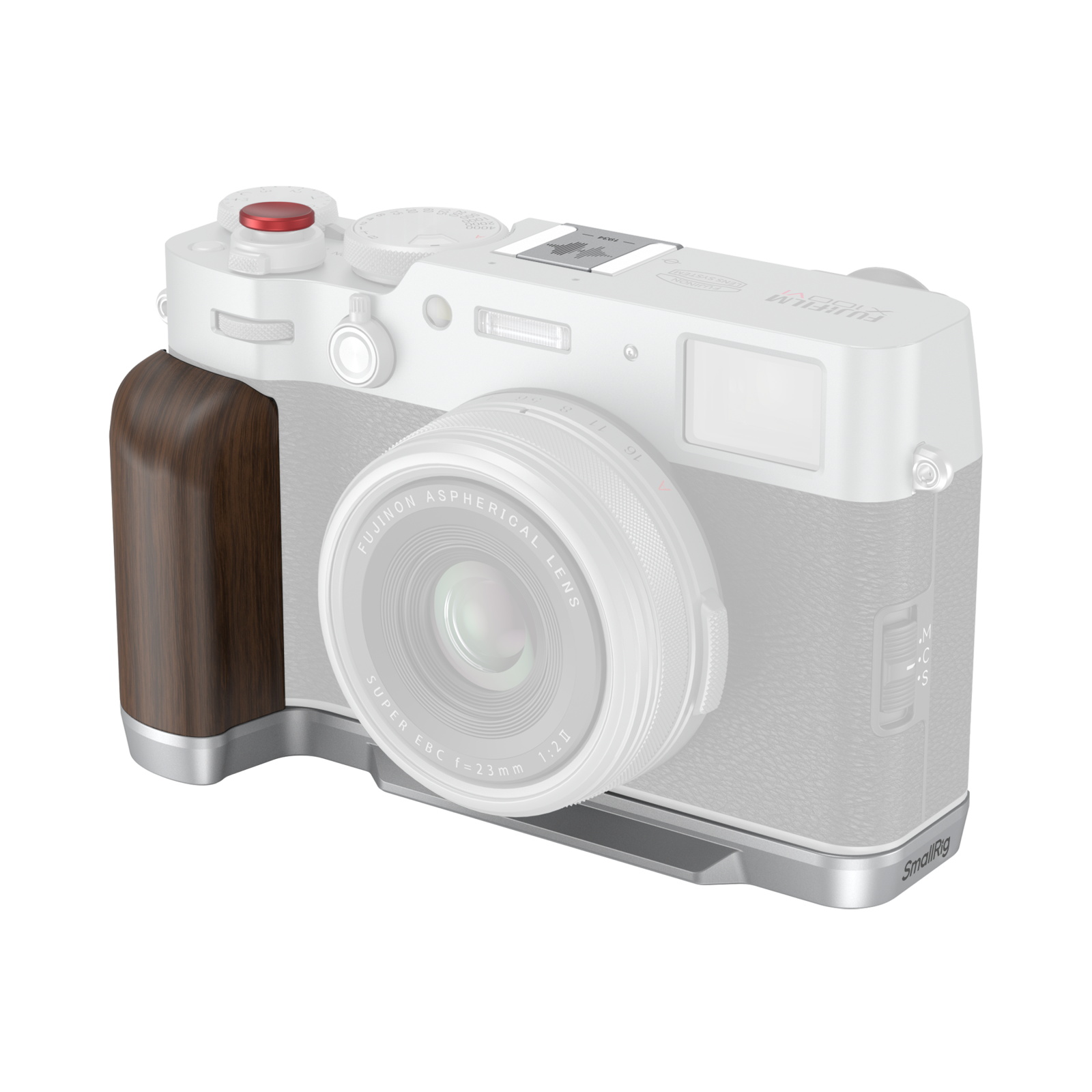 4804 Wooden L Shape Grip For Fujifilm X100vi X100v Silver