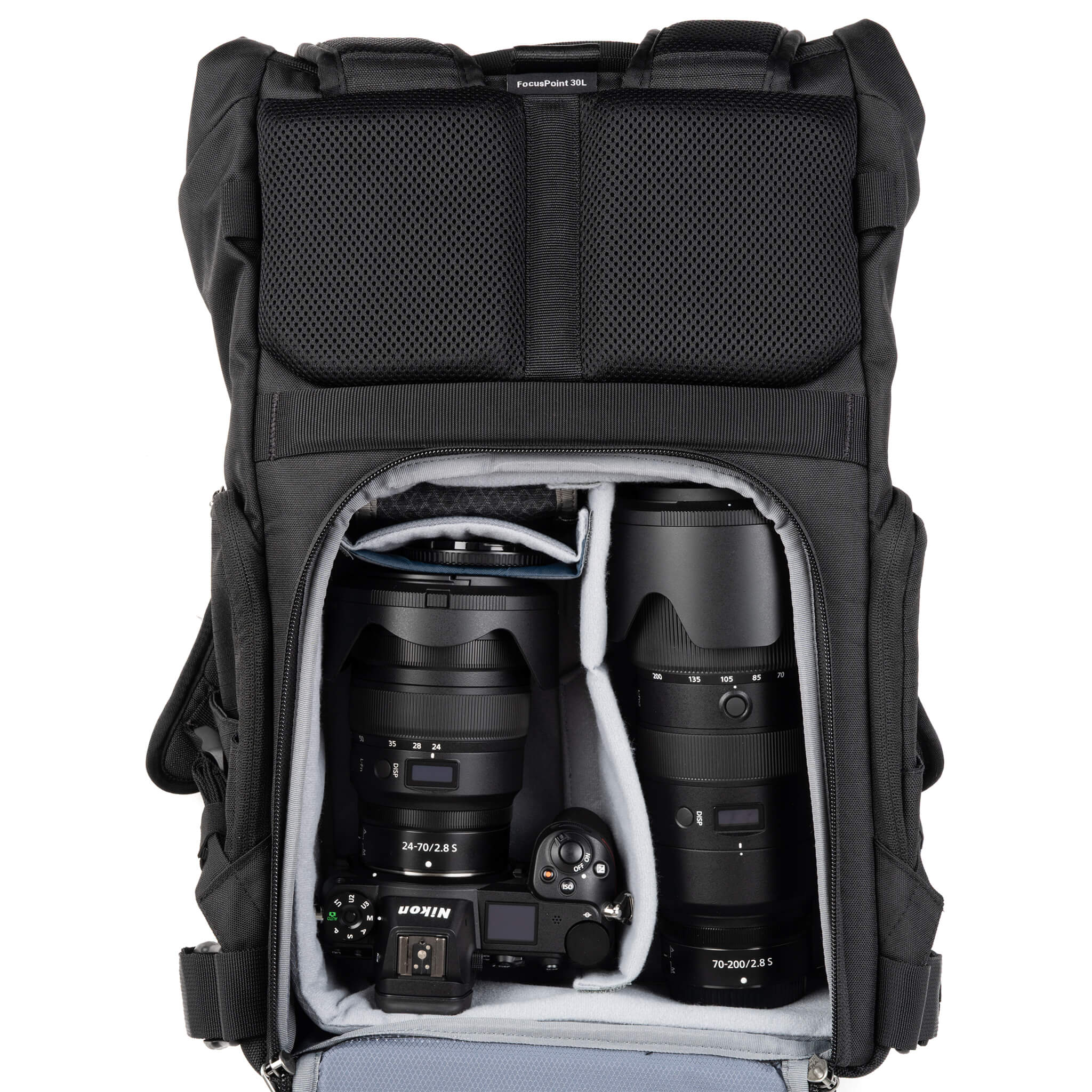 Focuspoint Rolltop 30l Asphalt Black Backpack