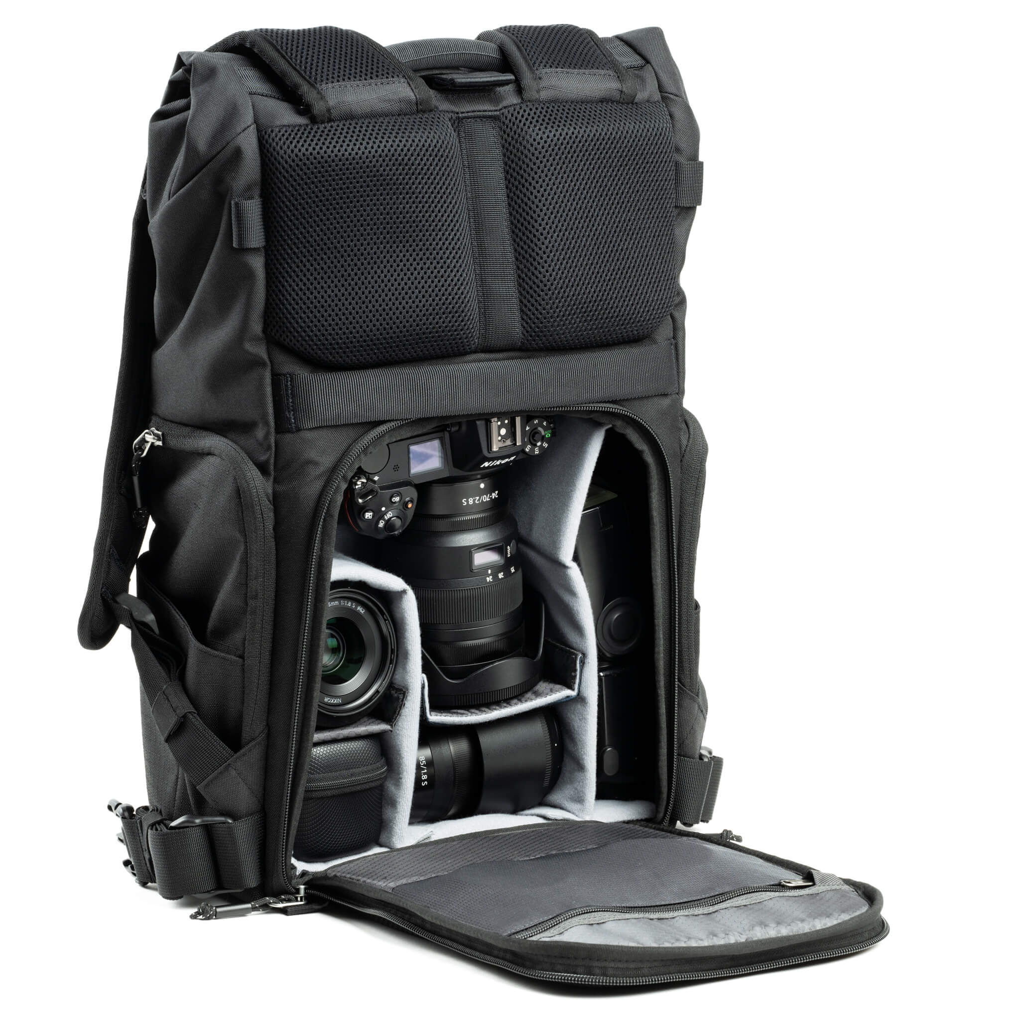Focuspoint Rolltop 30l Asphalt Black Backpack