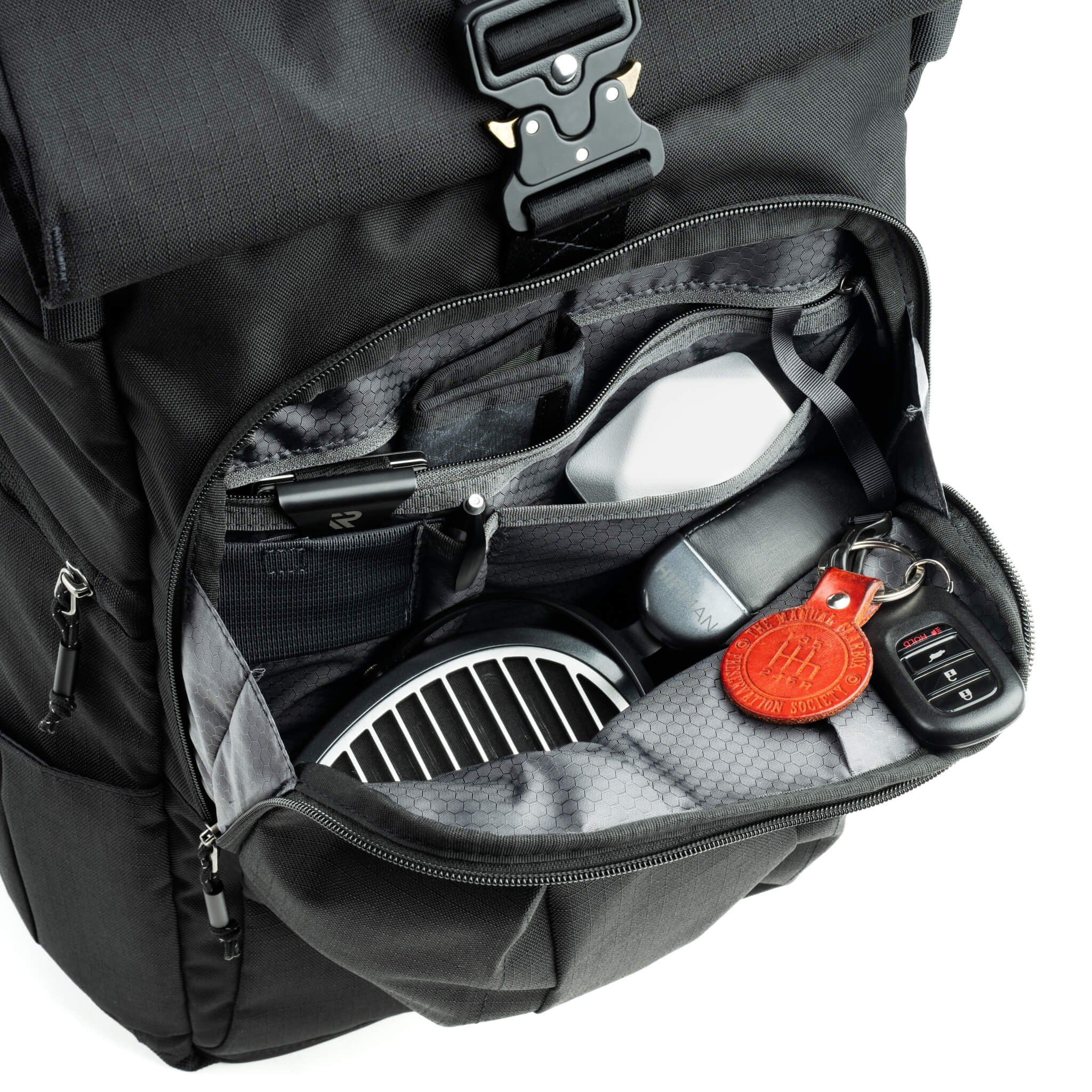 Focuspoint Rolltop 30l Asphalt Black Backpack