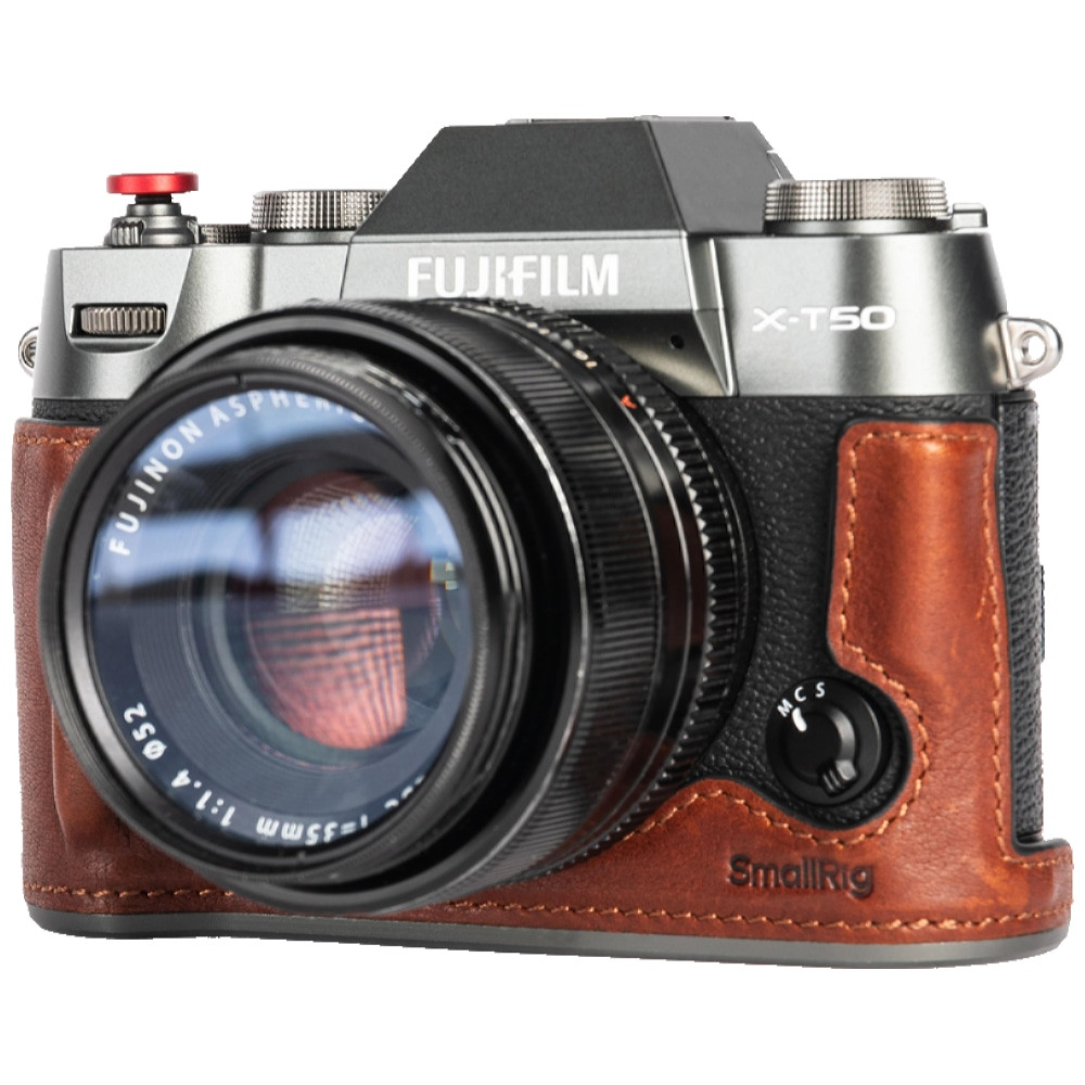 Smallrig 4710 Leather Half Case Kit Voor Fujifilm X T50 Bruin