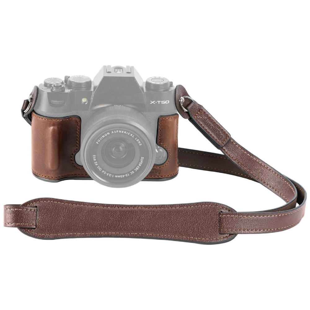 Smallrig 4710 Leather Half Case Kit Voor Fujifilm X T50 Bruin
